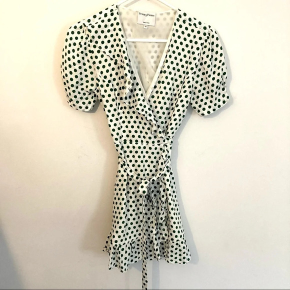 Privacy‎ Please June Polka Dot Wrap Dress XS - Picture 3 of 6